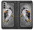 W0855 Eagle Metal Hard Case and Leather Flip Case For Motorola Moto G51 5G