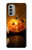 W1083 Pumpkin Spider Candles Halloween Hard Case and Leather Flip Case For Motorola Moto G51 5G