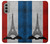 W2859 Vintage France Flag Eiffel Tower Hard Case and Leather Flip Case For Motorola Moto G51 5G