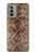 W2875 Rattle Snake Skin Graphic Printed Hard Case and Leather Flip Case For Motorola Moto G51 5G