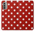 W2951 Red Polka Dots Hard Case and Leather Flip Case For Motorola Moto G51 5G