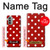 W2951 Red Polka Dots Hard Case and Leather Flip Case For Motorola Moto G51 5G