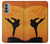 W3024 Kung Fu Karate Fighter Hard Case and Leather Flip Case For Motorola Moto G51 5G