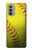 W3031 Yellow Softball Ball Hard Case and Leather Flip Case For Motorola Moto G51 5G