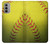 W3031 Yellow Softball Ball Hard Case and Leather Flip Case For Motorola Moto G51 5G