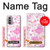 W3036 Pink Sweet Flower Flora Hard Case and Leather Flip Case For Motorola Moto G51 5G