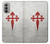 W3200 Order of Santiago Cross of Saint James Hard Case and Leather Flip Case For Motorola Moto G51 5G