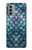 W3809 Mermaid Fish Scale Hard Case and Leather Flip Case For Motorola Moto G51 5G