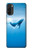 W0843 Blue Whale Hard Case and Leather Flip Case For Motorola Moto G71 5G