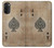 W2928 Vintage Spades Ace Card Hard Case and Leather Flip Case For Motorola Moto G71 5G