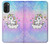 W3256 Cute Unicorn Cartoon Hard Case and Leather Flip Case For Motorola Moto G71 5G