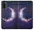 W3324 Crescent Moon Galaxy Hard Case and Leather Flip Case For Motorola Moto G71 5G