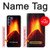 W0745 Volcano Lava Hard Case and Leather Flip Case For Motorola Edge S30