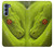 W0785 Green Snake Hard Case and Leather Flip Case For Motorola Edge S30