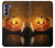 W1083 Pumpkin Spider Candles Halloween Hard Case and Leather Flip Case For Motorola Edge S30