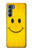 W1146 Yellow Sun Smile Hard Case and Leather Flip Case For Motorola Edge S30