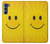 W1146 Yellow Sun Smile Hard Case and Leather Flip Case For Motorola Edge S30