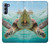 W1377 Ocean Sea Turtle Hard Case and Leather Flip Case For Motorola Edge S30