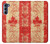 W1603 Canada Flag Old Vintage Hard Case and Leather Flip Case For Motorola Edge S30