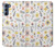 W2354 Pastel Flowers Pattern Hard Case and Leather Flip Case For Motorola Edge S30