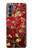 W2414 Red Blossoming Almond Tree Van Gogh Hard Case and Leather Flip Case For Motorola Edge S30