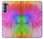 W2488 Tie Dye Color Hard Case and Leather Flip Case For Motorola Edge S30