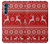 W2835 Christmas Reindeer Knitted Pattern Hard Case and Leather Flip Case For Motorola Edge S30