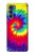 W2884 Tie Dye Swirl Color Hard Case and Leather Flip Case For Motorola Edge S30