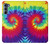 W2884 Tie Dye Swirl Color Hard Case and Leather Flip Case For Motorola Edge S30