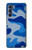 W2958 Army Blue Camo Camouflage Hard Case and Leather Flip Case For Motorola Edge S30