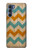 W3033 Vintage Wood Chevron Graphic Printed Hard Case and Leather Flip Case For Motorola Edge S30