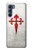 W3200 Order of Santiago Cross of Saint James Hard Case and Leather Flip Case For Motorola Edge S30