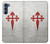 W3200 Order of Santiago Cross of Saint James Hard Case and Leather Flip Case For Motorola Edge S30