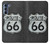 W3207 Route 66 Sign Hard Case and Leather Flip Case For Motorola Edge S30