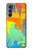 W3423 Brush Stroke Hard Case and Leather Flip Case For Motorola Edge S30