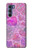 W3710 Pink Love Heart Hard Case and Leather Flip Case For Motorola Edge S30