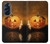 W1083 Pumpkin Spider Candles Halloween Hard Case and Leather Flip Case For Motorola Edge X30