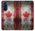 W2490 Canada Maple Leaf Flag Texture Hard Case and Leather Flip Case For Motorola Edge X30