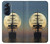 W2897 Pirate Ship Moon Night Hard Case and Leather Flip Case For Motorola Edge X30