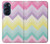 W3514 Rainbow Zigzag Hard Case and Leather Flip Case For Motorola Edge X30