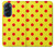 W3526 Red Spot Polka Dot Hard Case and Leather Flip Case For Motorola Edge X30