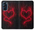 W3682 Devil Heart Hard Case and Leather Flip Case For Motorola Edge X30