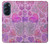 W3710 Pink Love Heart Hard Case and Leather Flip Case For Motorola Edge X30