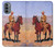 W0772 Cowboy Western Hard Case and Leather Flip Case For Motorola Moto G31