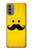 W1145 Yellow Mustache Sun Hard Case and Leather Flip Case For Motorola Moto G31