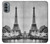 W2350 Old Paris Eiffel Tower Hard Case and Leather Flip Case For Motorola Moto G31