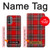 W2374 Tartan Red Pattern Hard Case and Leather Flip Case For Motorola Moto G31