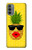 W2443 Funny Pineapple Sunglasses Kiss Hard Case and Leather Flip Case For Motorola Moto G31