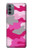 W2525 Pink Camo Camouflage Hard Case and Leather Flip Case For Motorola Moto G31