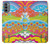 W3407 Hippie Art Hard Case and Leather Flip Case For Motorola Moto G31